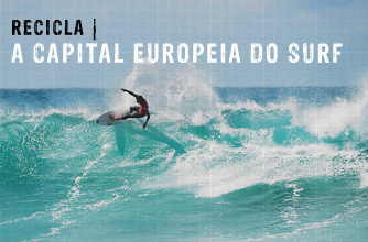 A capital europeia do surf